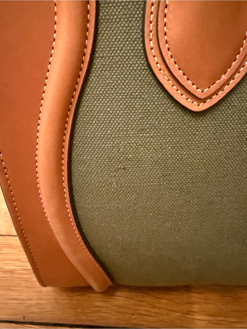 Flash sale before consignment; Celine Canvas and Leather Mini Luggage Tote - Picture 5 of 16